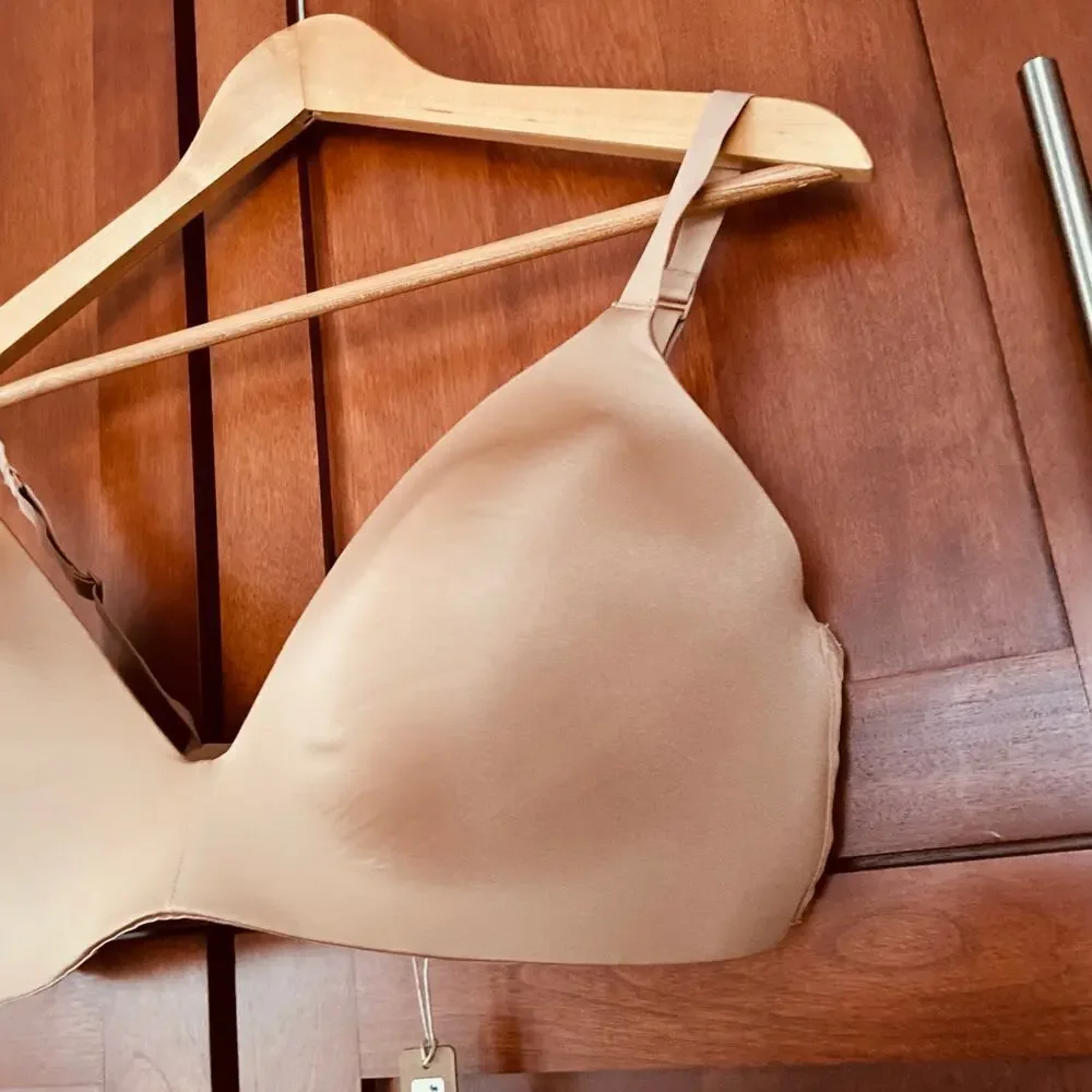 Skims Wireless Form Lightly Lined Bra Ochre Size 38D